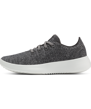 Women's Wool Runner Go - Dark Grey (Light Grey Sole)