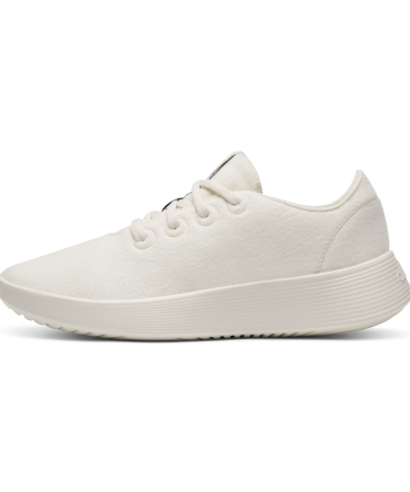 Women's Wool Runner Go - Natural White (Natural White Sole)