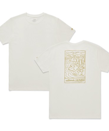 Unisex Organic Cotton Graphic Tee - Natural White/Stony Beige - CA
