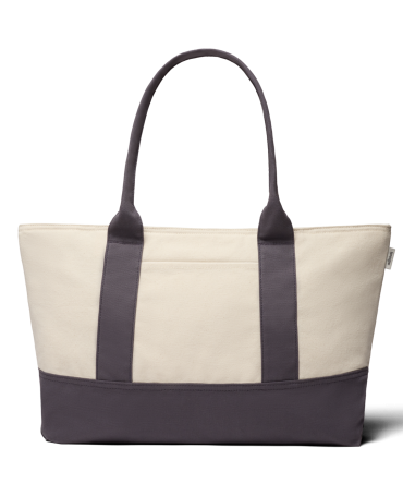 Canvas Tote Bag - Natural White/Natural Grey