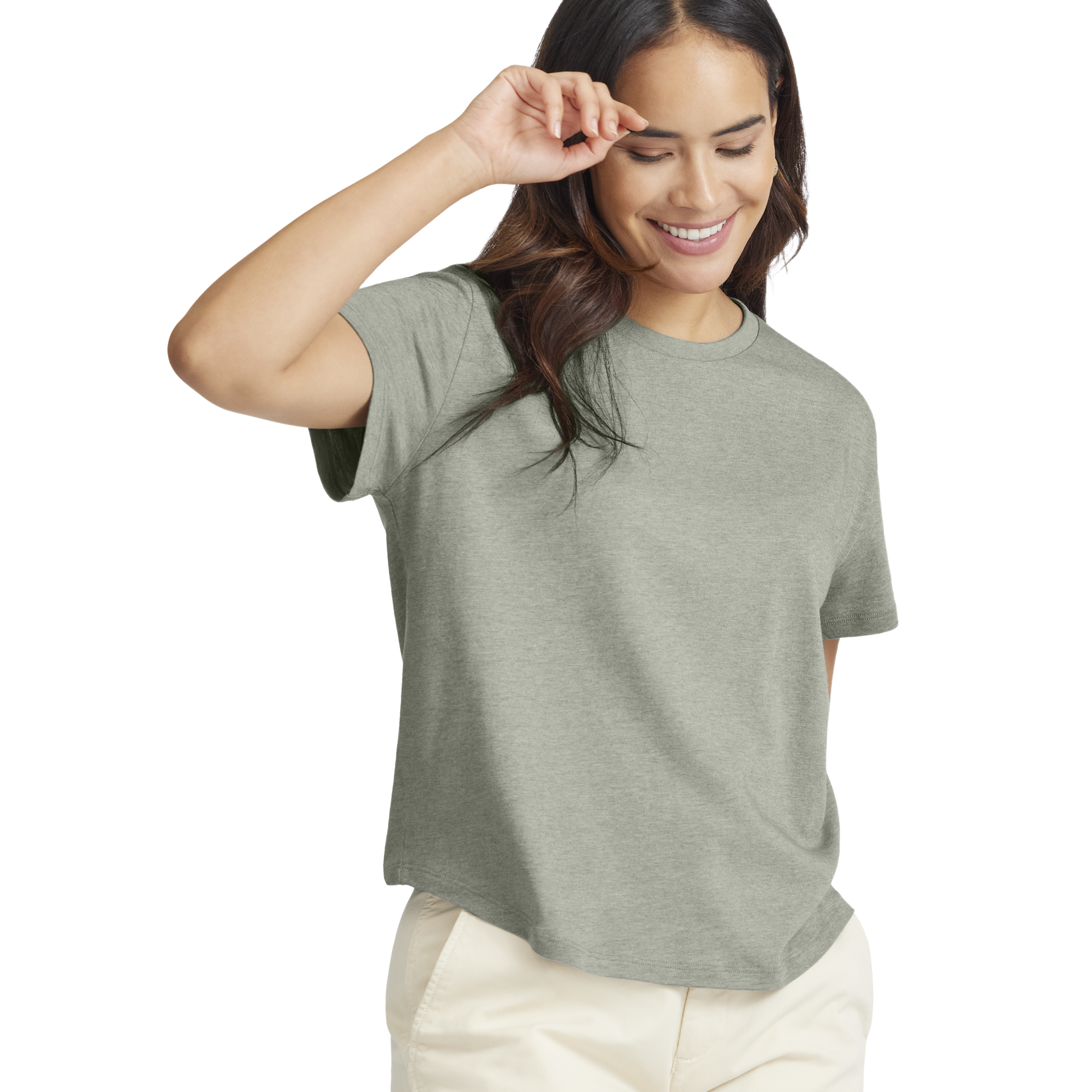 Women's Soft Merino Tee - Hazy Pine - Image 3