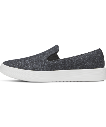 Men's Wool Cruiser Slip On - Dark Grey (Light Grey Sole)