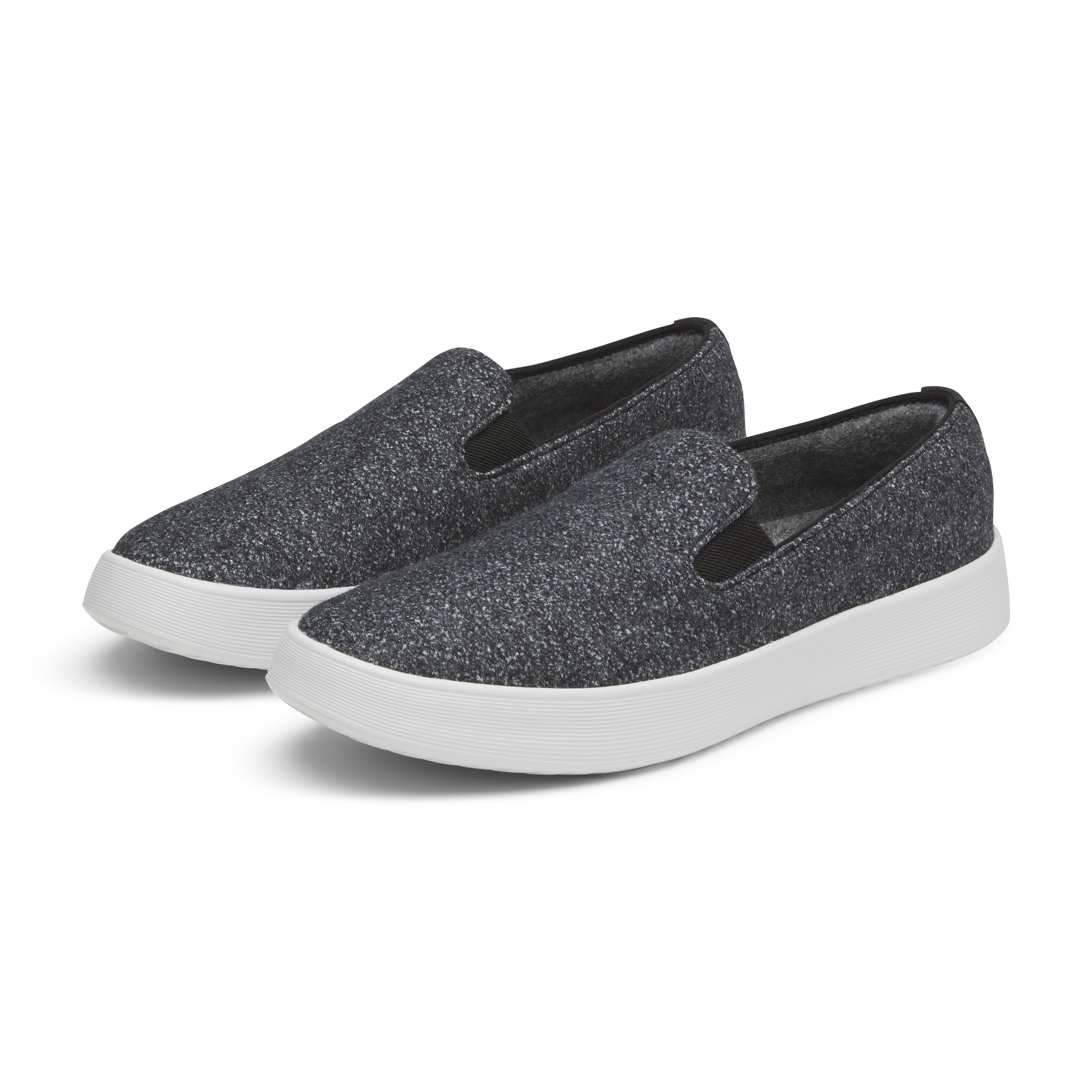 Women's Wool Cruiser Slip On - Dark Grey (Light Grey Sole) - Image 5