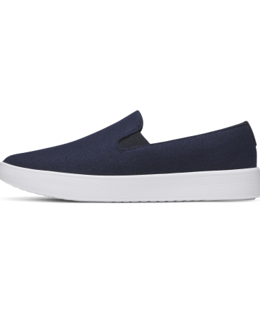 Men's Wool Cruiser Slip On - Dark Navy (Blizzard Sole)