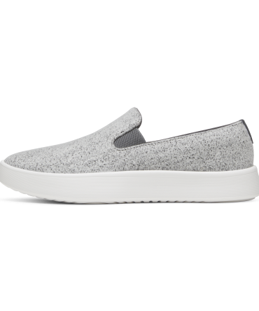 Men's Wool Cruiser Slip On - Medium Grey (Blizzard Sole)