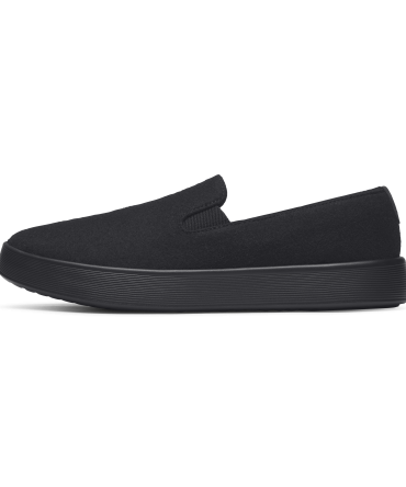 Men's Wool Cruiser Slip On - Natural Black (Natural Black Sole)