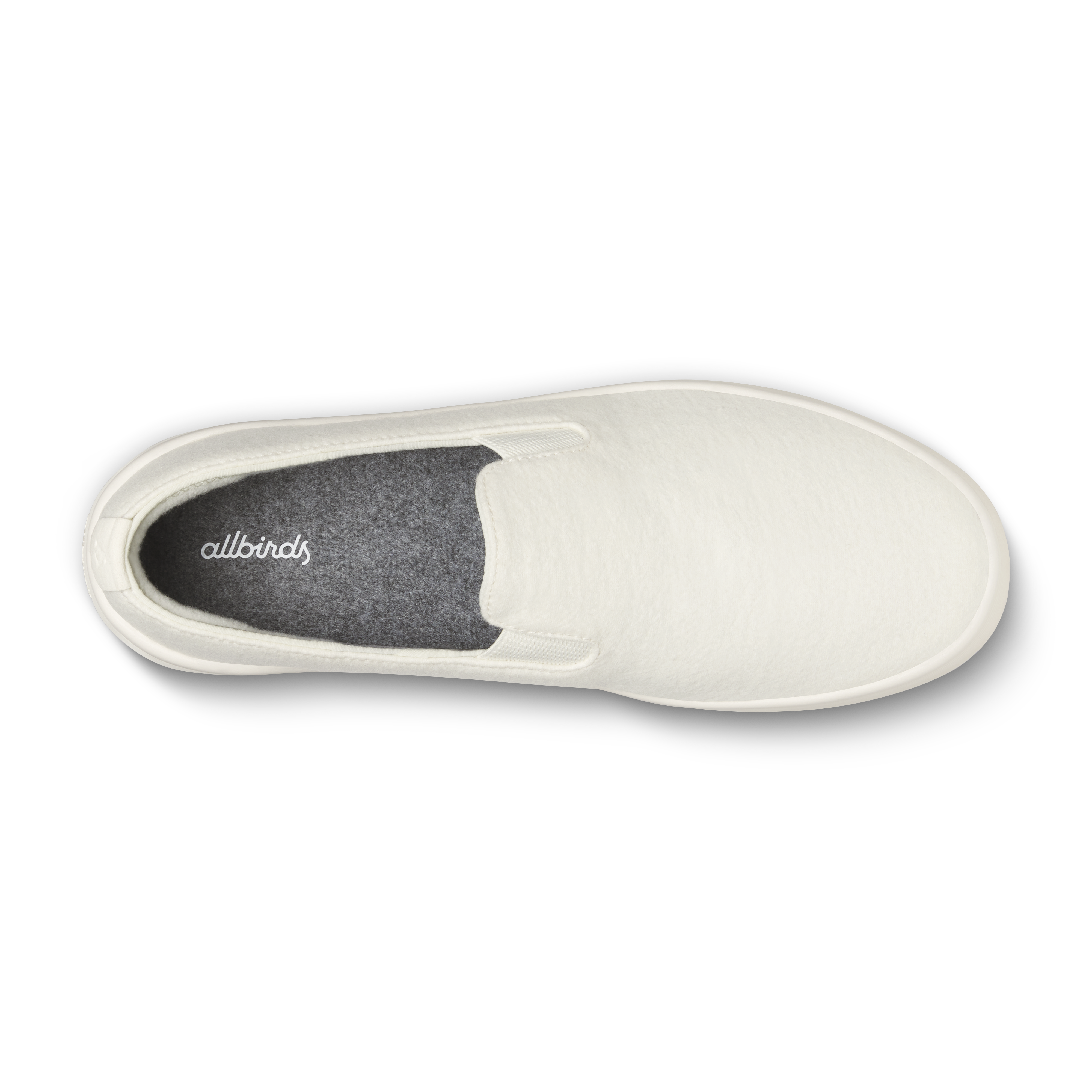 Men's Wool Cruiser Slip On - Natural White (Natural White Sole) - Image 3