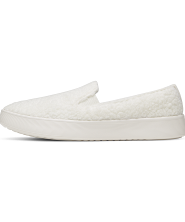 Women's Wool Cruiser Slip On Fluff - Natural White (Natural White Sole)