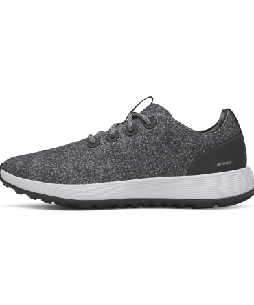 Men's Wool Runner NZ Waterproof - Dark Grey (Light Grey Sole)