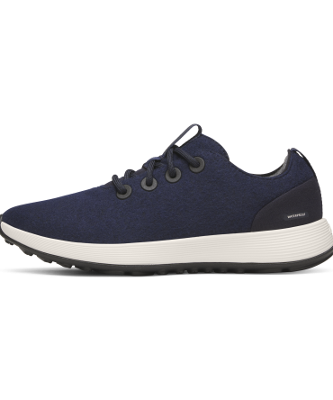 Men's Wool Runner NZ Waterproof - Dark Navy (Natural White Sole)