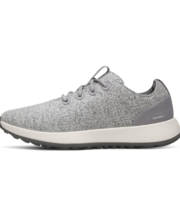 Men's Wool Runner NZ Waterproof - Medium Grey (Natural White Sole)