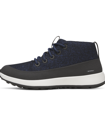 Women's Wool Runner NZ Mid Waterproof - Natural Black/Royal Blue (Barely Grey Sole)