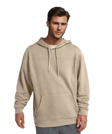 Unisex Merino Blend Hoodie - Rugged Beige
