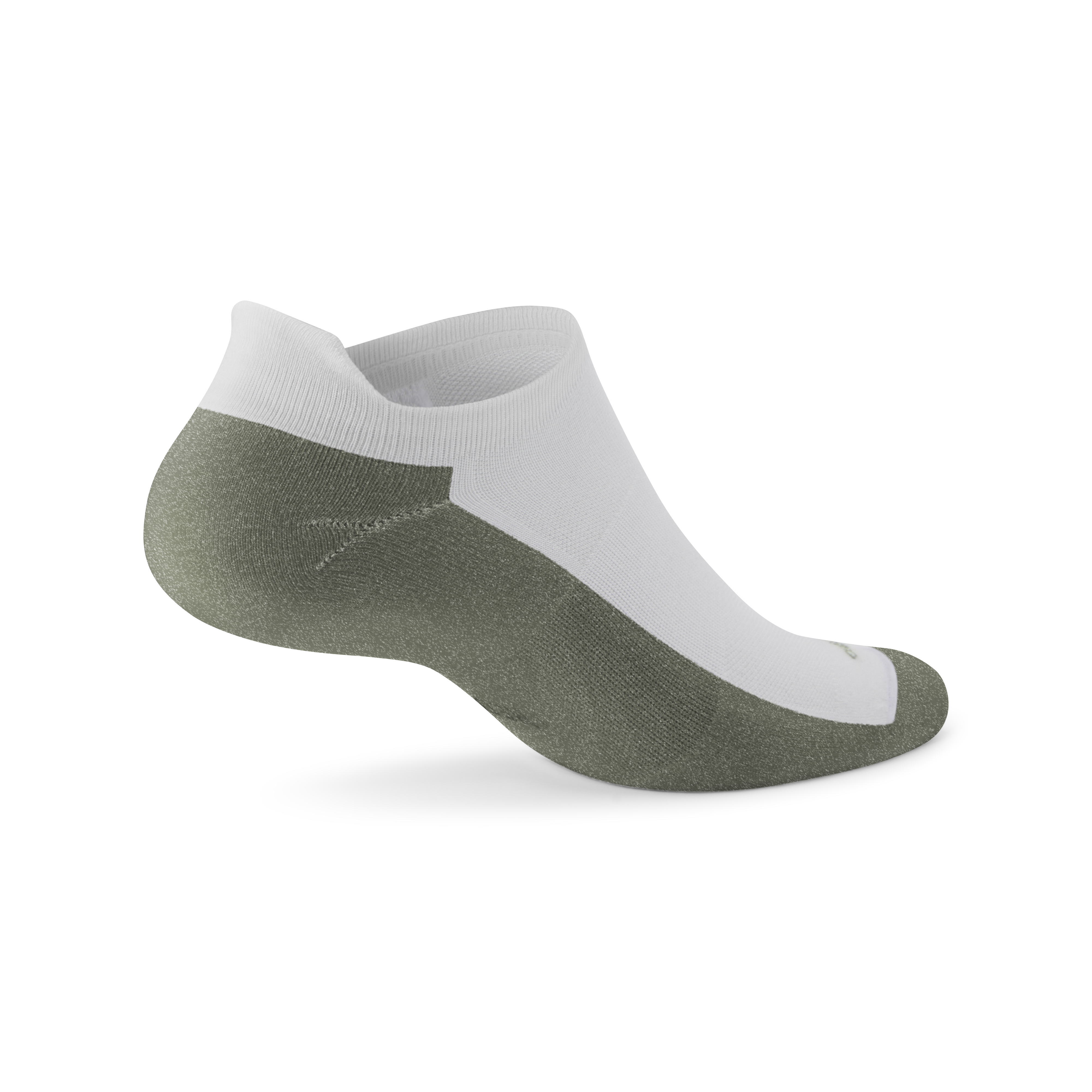 Anytime Ankle Sock - Blizzard/Thunder Green - Image 2