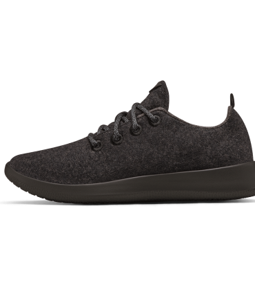 Men's Wool Runner - Natural Black (Black Sole)
