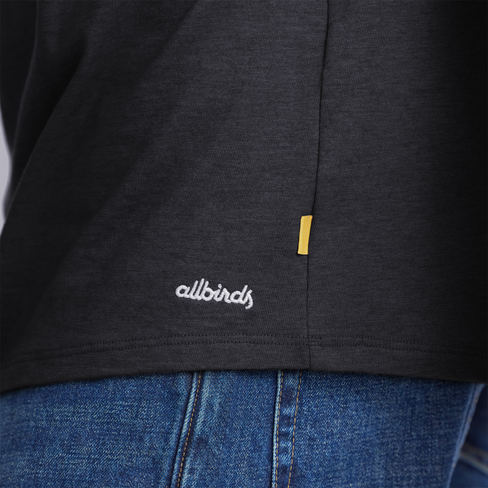 Men's Soft Merino Tee - Natural Black - Image 4