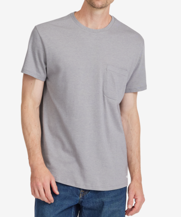 Men's Soft Merino Tee - Medium Grey